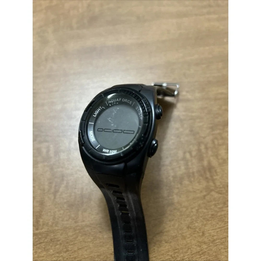 Aquaforce US Air Force Men's Black Rubber Strap Digital Watch‎ See Desc